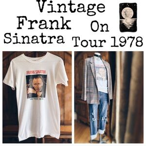 Vintage Frank Sinatra Tour T - Shirt 1978